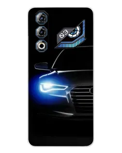 Чехол для ZTE Nubia Neo 3 GT с картинкой «Неоновый взгляд Audi»