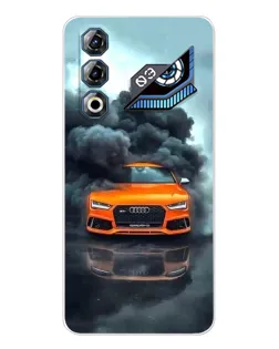 Чехол для ZTE Nubia Neo 3 GT с картинкой «Audi в облаках дыма»