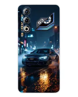 Чехол для ZTE Nubia Neo 3 GT с картинкой «Ночной город и Audi»