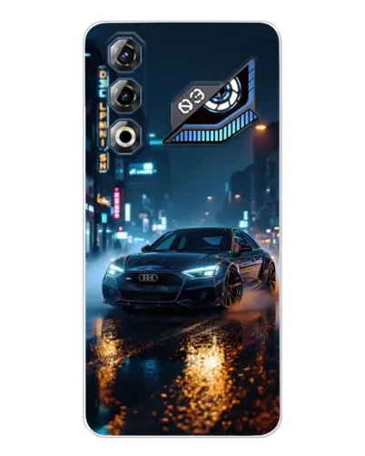 Чехол для ZTE Nubia Neo 3 GT с картинкой «Ночной город и Audi»