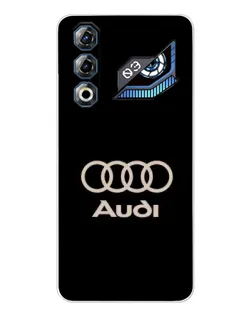 Чехол для ZTE Nubia Neo 3 GT с картинкой «Audi — золотой логотип»