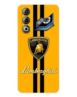 Чехол для ZTE Nubia Neo 3 GT с картинкой «Lamborghini Stripe желтый»
