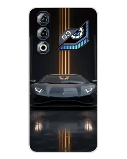 Чехол для ZTE Nubia Neo 3 GT с картинкой «Lamborghini золотые линии»