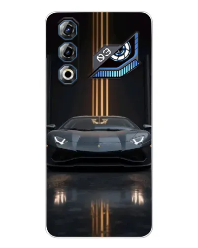 Чехол для ZTE Nubia Neo 3 GT с картинкой «Lamborghini золотые линии»