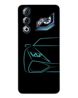 Чехол для ZTE Nubia Neo 3 GT с картинкой «Голубой силуэт Lamborghini» Чехол для ZTE Nubia Neo 3 GT с картинкой «Голубой силуэт Lamborghini»
