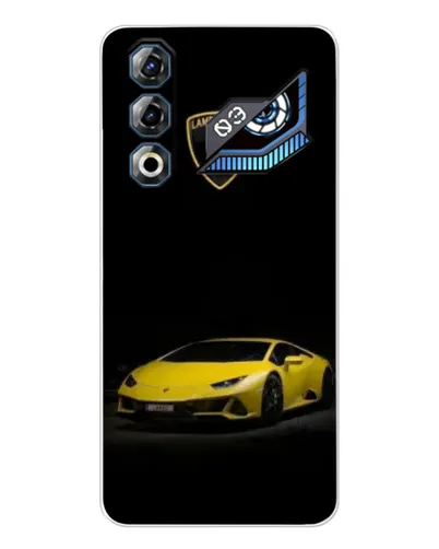 Чехол для ZTE Nubia Neo 3 GT с картинкой «Lamborghini желтый акцент»