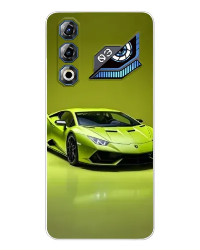 Чехол для ZTE Nubia Neo 3 GT с картинкой «Салатовый Lamborghini Huracan»