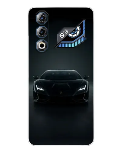 Чехол для ZTE Nubia Neo 3 GT с картинкой «Черный Lamborghini Aventador»