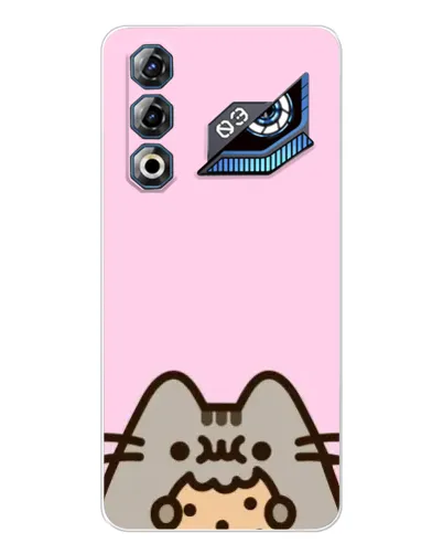 Чехол для ZTE Nubia Neo 3 GT с картинкой «Pusheen и печенье»