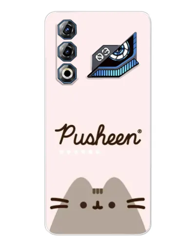 Чехол для ZTE Nubia Neo 3 GT с картинкой «Pusheen логотип»