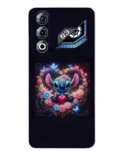 Чехол для ZTE Nubia Neo 3 GT с картинкой «Stitch в цветах» Чехол для ZTE Nubia Neo 3 GT с картинкой «Stitch в цветах»