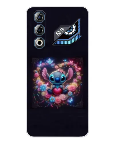 Чехол для ZTE Nubia Neo 3 GT с картинкой «Stitch в цветах» Чехол для ZTE Nubia Neo 3 GT с картинкой «Stitch в цветах»
