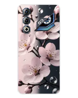 Чехол для ZTE Nubia Neo 3 GT с картинкой «Нежная сакура и капли»