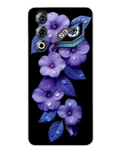 Чехол для ZTE Nubia Neo 3 GT с картинкой «Фиолетовые цветы с росою» Чехол для ZTE Nubia Neo 3 GT с картинкой «Фиолетовые цветы с росою»