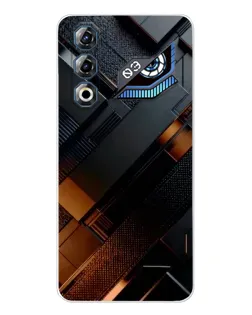 Чехол для ZTE Nubia Neo 3 GT с картинкой «Черные геометрические блоки»