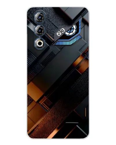 Чехол для ZTE Nubia Neo 3 GT с картинкой «Черные геометрические блоки» Чехол для ZTE Nubia Neo 3 GT с картинкой «Черные геометрические блоки»