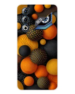 Чехол для ZTE Nubia Neo 3 GT с картинкой «Объемные оранжевые сферы»