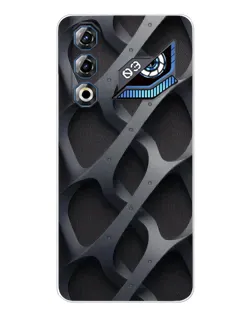 Чехол для ZTE Nubia Neo 3 GT с картинкой «Объемное серое плетение»