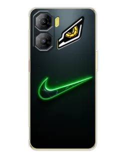 Чехол для ZTE Nubia Neo 3 с картинкой «Неоновый контур Nike»