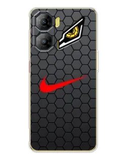 Чехол для ZTE Nubia Neo 3 с картинкой «Nike — карбоновая сетка»