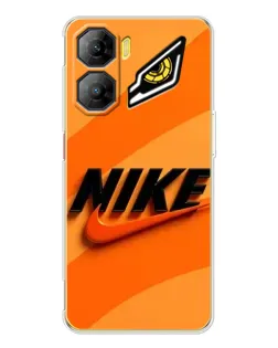 Чехол для ZTE Nubia Neo 3 с картинкой «Оранжевый драйв Nike»