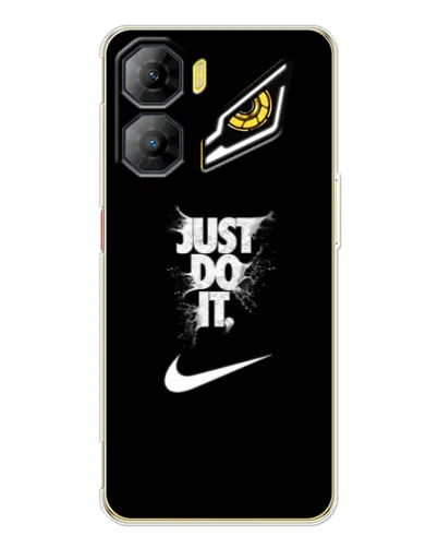 Чехол для ZTE Nubia Neo 3 с картинкой «Текстовый принт Nike»