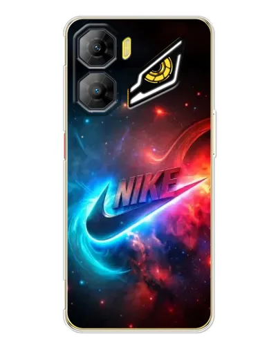 Чехол для ZTE Nubia Neo 3 с картинкой «Огненный логотип Nike»