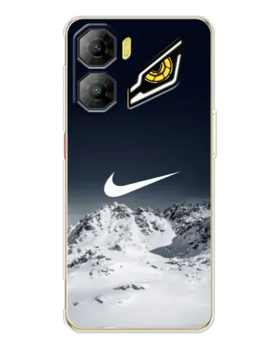 Чехол для ZTE Nubia Neo 3 с картинкой «Nike — зимние горы»