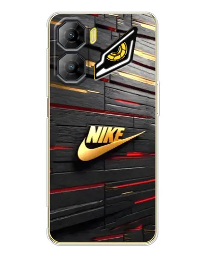 Чехол для ZTE Nubia Neo 3 с картинкой «Золотой Nike на металле»