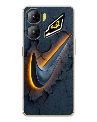 Чехол для ZTE Nubia Neo 3 с картинкой «Объемный логотип Найк»