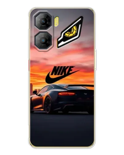 Чехол для ZTE Nubia Neo 3 с картинкой «Nike и суперкар»