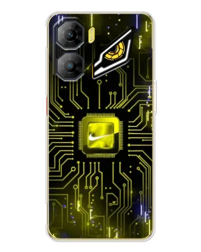 Чехол для ZTE Nubia Neo 3 с картинкой «Nike — золотая искра»