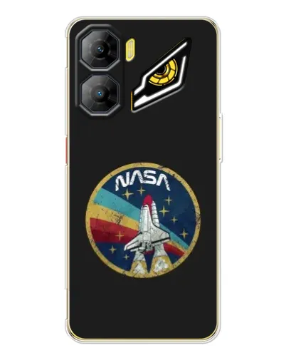 Чехол для ZTE Nubia Neo 3 с картинкой «NASA — эмблема миссии»