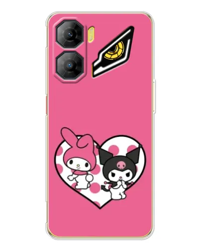 Чехол для ZTE Nubia Neo 3 с картинкой «Kuromi и My Melody»