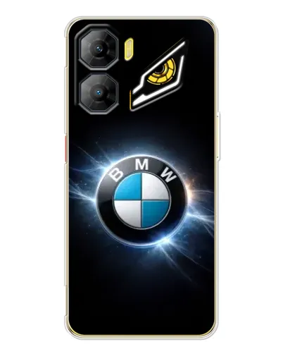 Чехол для ZTE Nubia Neo 3 с картинкой «BMW — неоновое сияние»
