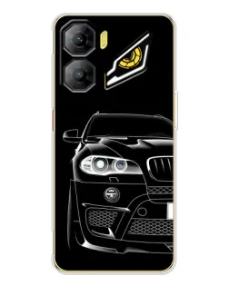 Чехол для ZTE Nubia Neo 3 с картинкой «Темный силуэт BMW»