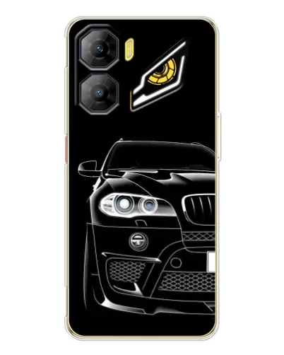 Чехол для ZTE Nubia Neo 3 с картинкой «Темный силуэт BMW»
