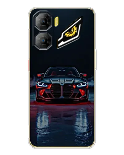 Чехол для ZTE Nubia Neo 3 с картинкой «BMW на мокрой дороге»