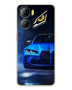 Чехол для ZTE Nubia Neo 3 с картинкой «Голубая BMW M4»