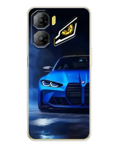 Чехол для ZTE Nubia Neo 3 с картинкой «Голубая BMW M4»