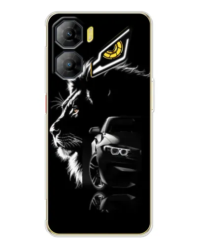 Чехол для ZTE Nubia Neo 3 с картинкой «BMW и лев»