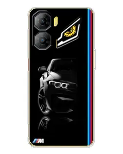 Чехол для ZTE Nubia Neo 3 с картинкой «Силуэт BMW в темноте»