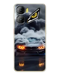 Чехол для ZTE Nubia Neo 3 с картинкой «BMW в дыму»