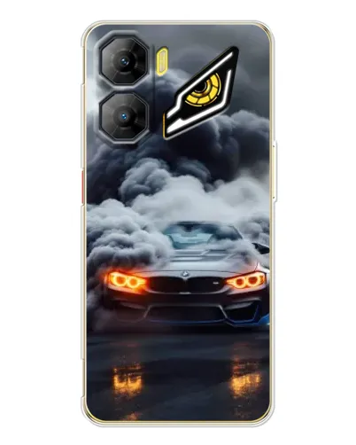 Чехол для ZTE Nubia Neo 3 с картинкой «BMW в дыму»