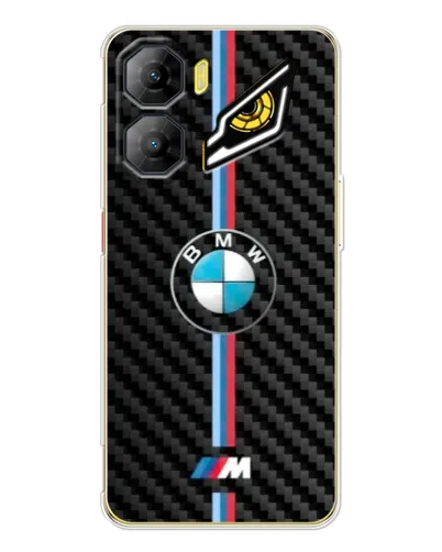 Чехол для ZTE Nubia Neo 3 с картинкой «Эмблема BMW и карбон»