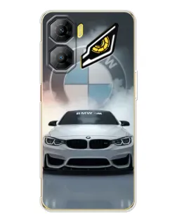Чехол для ZTE Nubia Neo 3 с картинкой «BMW в белом дыму»
