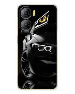 Чехол для ZTE Nubia Neo 3 с картинкой «Черная BMW — профиль»