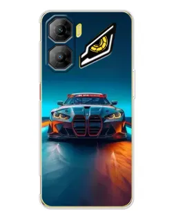 Чехол для ZTE Nubia Neo 3 с картинкой «BMW — огни неона»