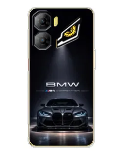 Чехол для ZTE Nubia Neo 3 с картинкой «BMW сквозь ночной город»