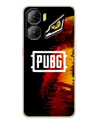 Чехол для ZTE Nubia Neo 3 с картинкой «Яркий логотип PUBG»